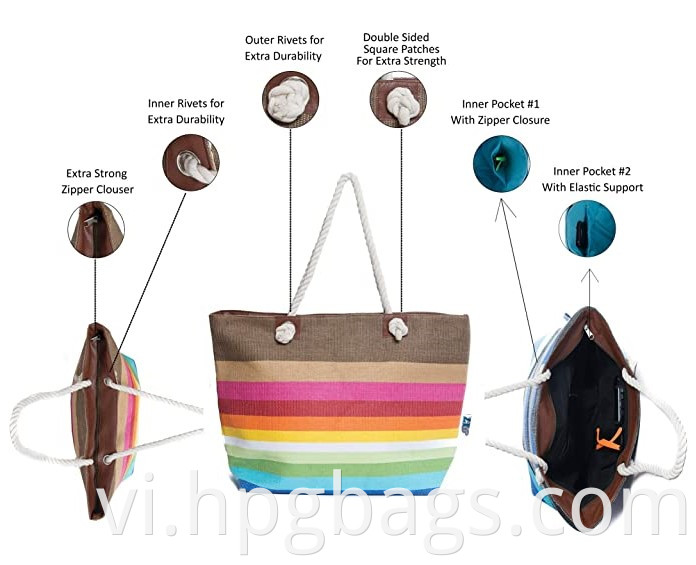 Ladies Beach Tote Bag